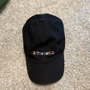 Astroworld Black Cap 'wish you were here' Embroidery